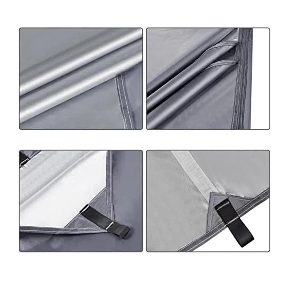 Outdoor Shelter 300cm Camping Tent Tarp Rain Fly with Spikes Nylon Rope for Waterproof and Windproof Protection during Camping