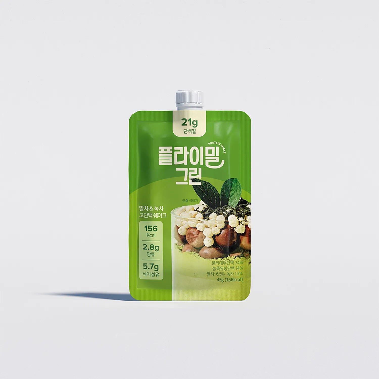 Flimeal Green Tea Protein Shake High Protein Low Sugar Meal Replacement 45g/5bag Meal Replacement 45g/5bag