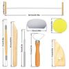 8Pcs Pottery Clay Tool Set Pottery Ceramics Molding Tools Wood Sponge Tool