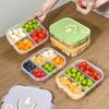 Large Capacity Plastic Bento Box With Compartment Microwave Heatable Divided Lunch Box For Kids Students Leak-proof Food Box