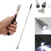 Portable LED Torch Telescopic Magnetic Magnet Stick Picking Up Rod Pen Tool