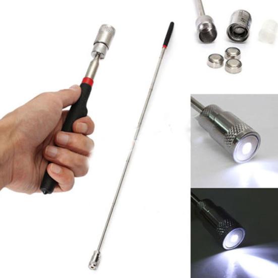 

Portable LED Torch Telescopic Magnetic Magnet Stick Picking Up Rod Pen Tool