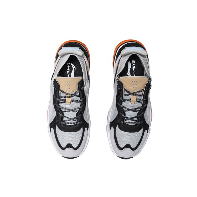 Li Ning Low Top Running Shoes Unisex Gray Black AGLP125-5