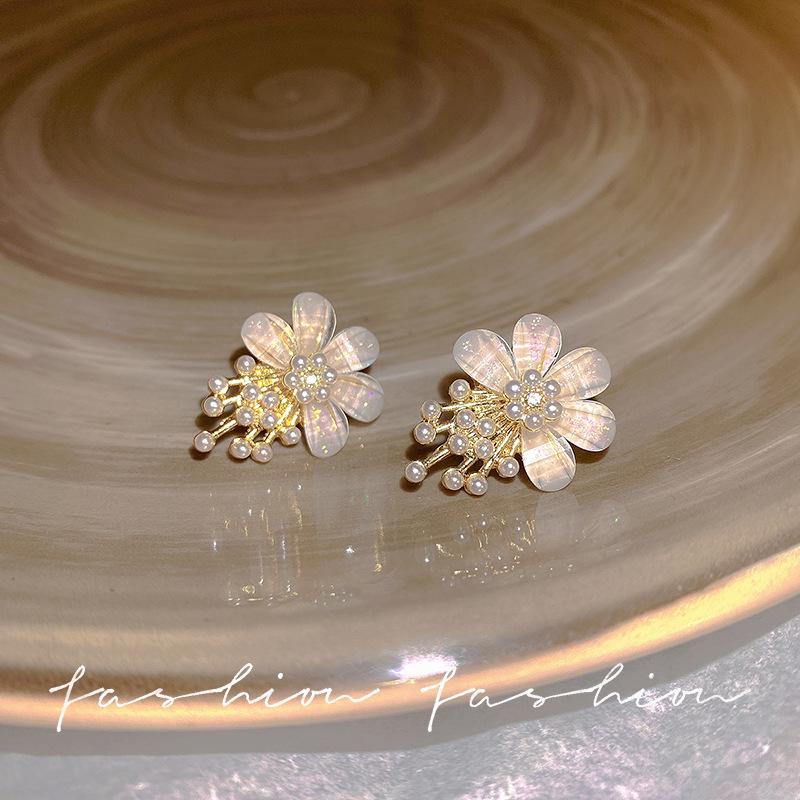 2025 High-End Silver Flower Earrings - Spring & Summer Collection for Women