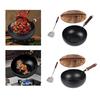 45 Inch Frying Pan, with Hanging Hook, Uncoated, Cookware for Kitchen, Home, Camping, Hotel