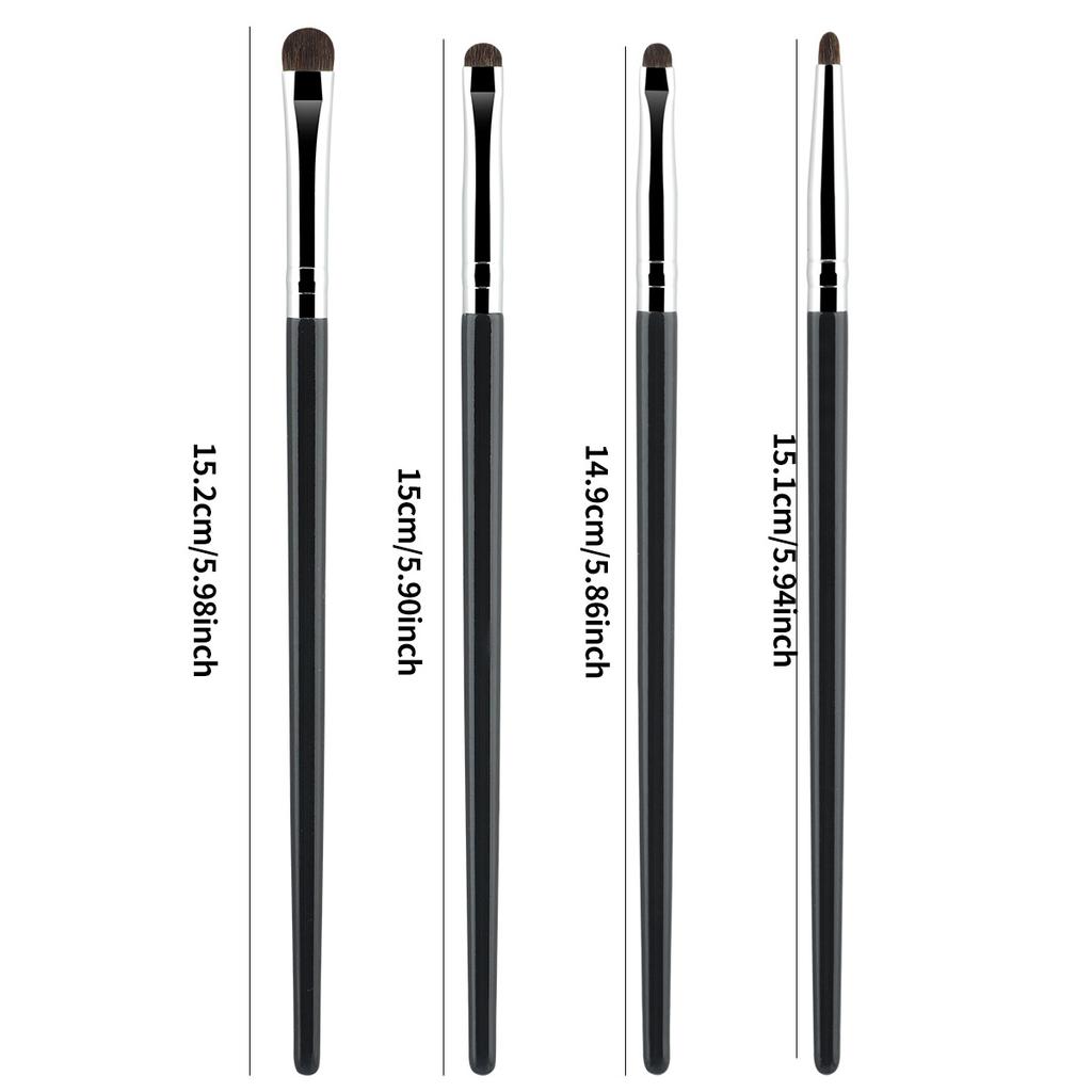 4 sets eye detail set brush eyeshadow brush eyeliner aegyo sal brush eyebrow brush beauty tool smudge eyeliner set