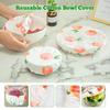 3Pcs/Set Reusable Cotton Bowl Covers Dust Cover Portable Food Storage Picnic Home Cloth Fabric Food Storage Lid Home Accessories