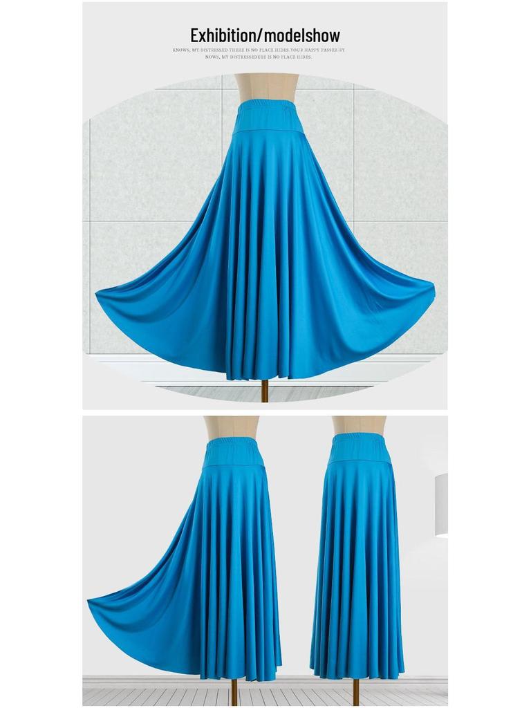 6-Meter Milchseide Ballsaalrock mit großem Schwung