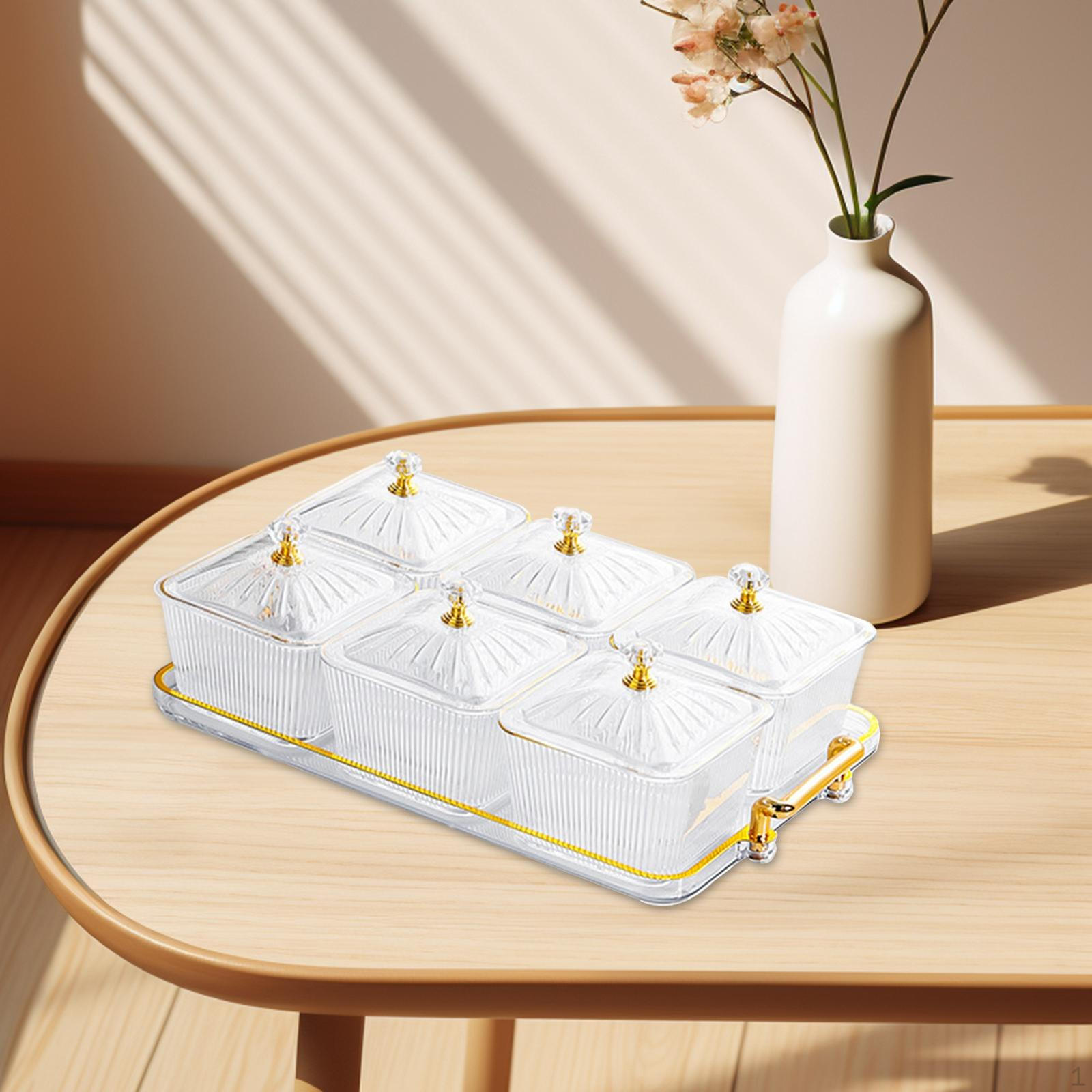 

Поділені страви, 6 відділень, закусочна тарілка, сухофрукти тарілка для печива чистий