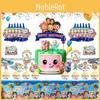 Vibrant Family Birthday Party Supplies Set With Cheerful Plates And Decor Elements