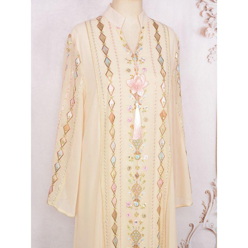 2025 Cross-Border Middle East Robe New Sequin Pendant Evening dress Dress Dubai Tassel Dress Dress