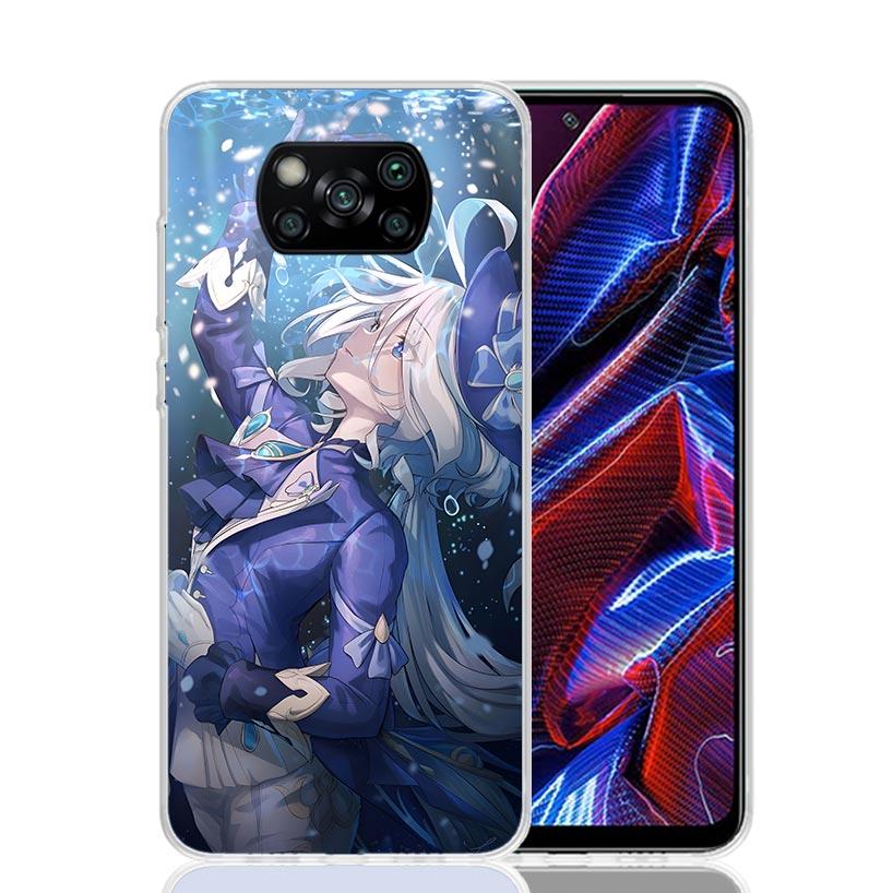 

Genshin Impact Furina Phone Case For Xiaomi Poco F7 Ultra X7 X6 Pro X5 Redmi 15 15C 13 13C 12 12C 10 10A 10C 9 9A 9C 9T Shell Po Redmi 10 5G