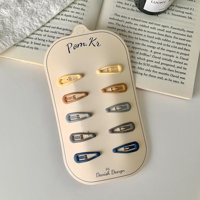 10 buc. Acele de păr coreene noi pentru copii, fete, culoarea ceaiului cu lapte, barete prințesă, clemă laterală, accesorii de păr pentru fetiță