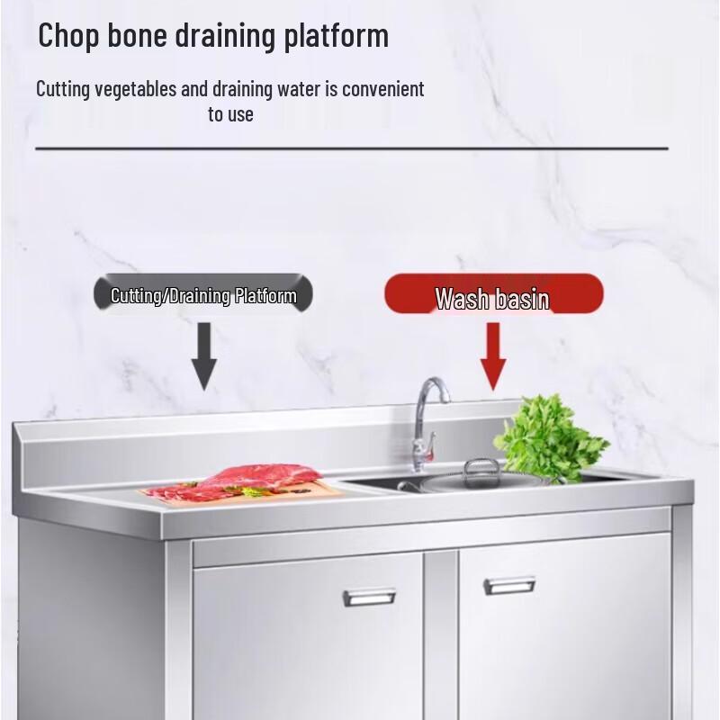 Beifu Kitchen Stainless Steel Sink Cabinet