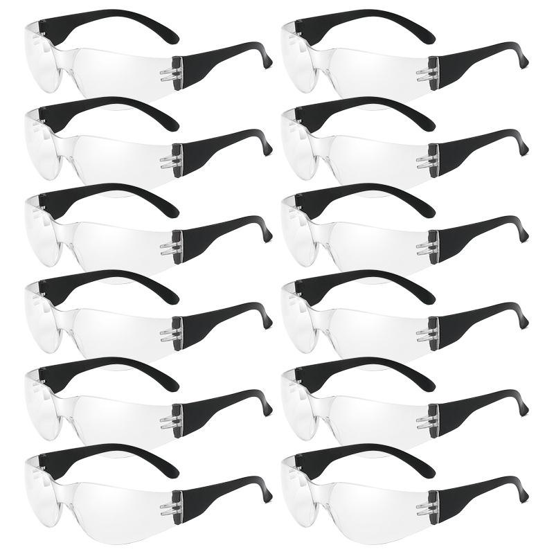 8/12 Pack Y2k Rimless Sunglasses Men Fashion Monoblock Outdoor Shades Women Trendy Futuristic Design Black Sun Glasses