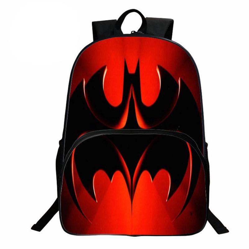 Stylish Cartoon Print Softback Fashion Super Hero Backpack For Kids