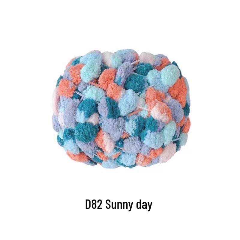 Bean Bean Hand-Knitted Thick Yarn Ball for DIY Projects: Large Ball for Carpets, Cushions, and Woven Blankets