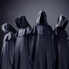 2pcs Black Cosplay Full Mask Breathable Cosplay Head Cover New Hood Cosplay Prop