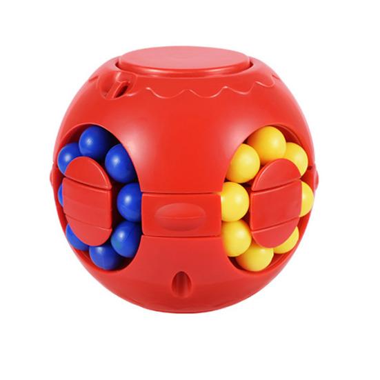 

Вращающаяся бобовая мячик-фиджет Игрушка для снятия стресса и тревоги Головоломка-головоломка Вращающийся шарик-головоломка Вращающийся мячик Образовательная игрушка Гаджет для декомпрессии красный