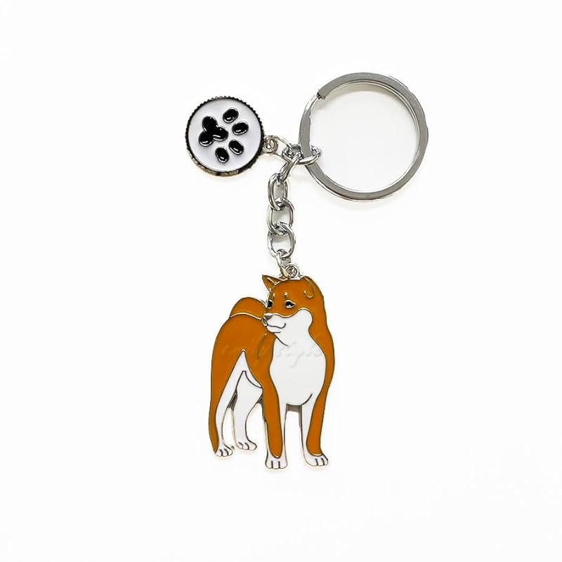 

[emilystyle] dog keychain with bell With bone charm bone key ring charm Going out key accessories dog dog bag emily style (Japanese dog (large))