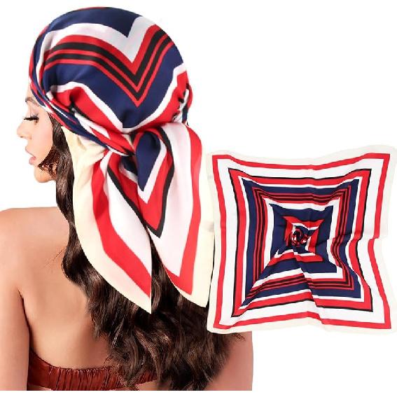 Head Scarf for Women Silk Satin Scarves for Hair Wrap Bandana Square Headscarf for Sleeping