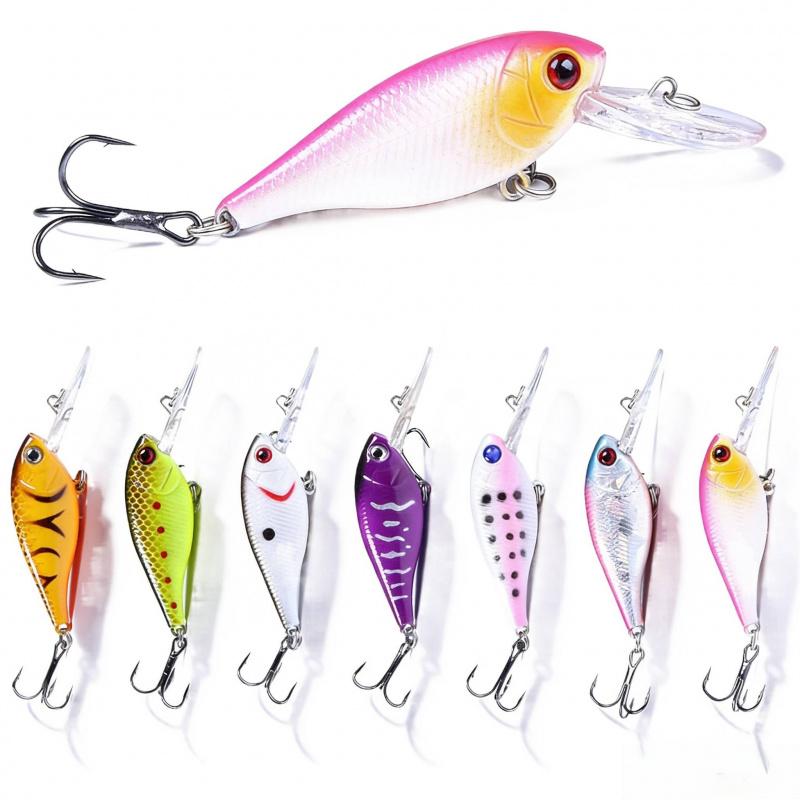 Floating Minnow Lua Bait8CM 7G 6Large Tongue Board Long Casting Bionic Lure Freshwater Saltwater Universal Fishing Bass Fake Bai