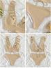 2025 European & American Ruffle Split Women's Bikini Swimsuit