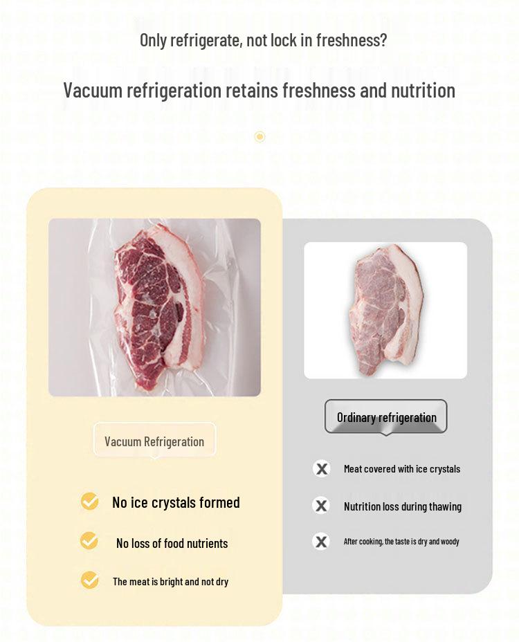 Haushaltsvakuumiergerät mit Doppelfunktion zur Konservierung von trockenen und feuchten Lebensmitteln