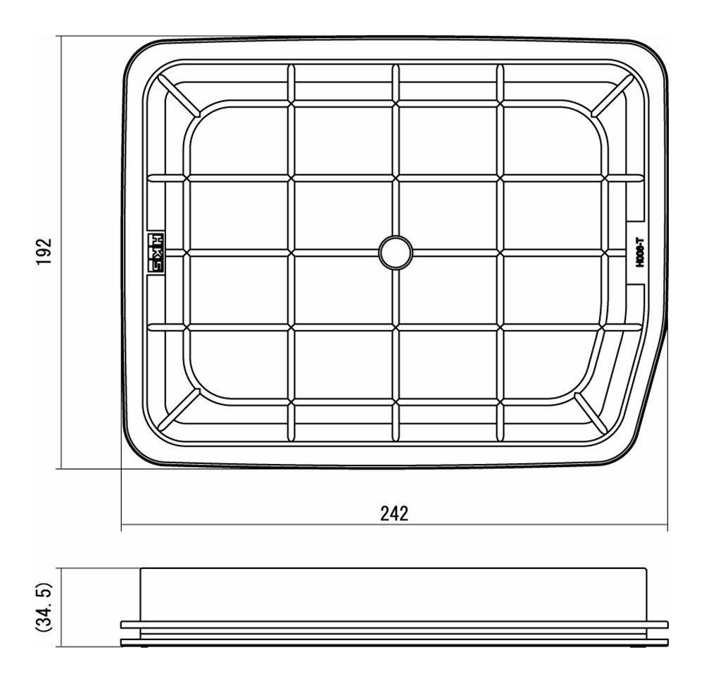 HKS Super Hybrid Air Filter for Honda Elysion RR2 and Honda Odyssey RB2 RR1, RB1, (70017-AH006)