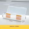 Clear Plastic Compartmentalized Organizer Box Holds Cards Storage Box With Adjustable Divider