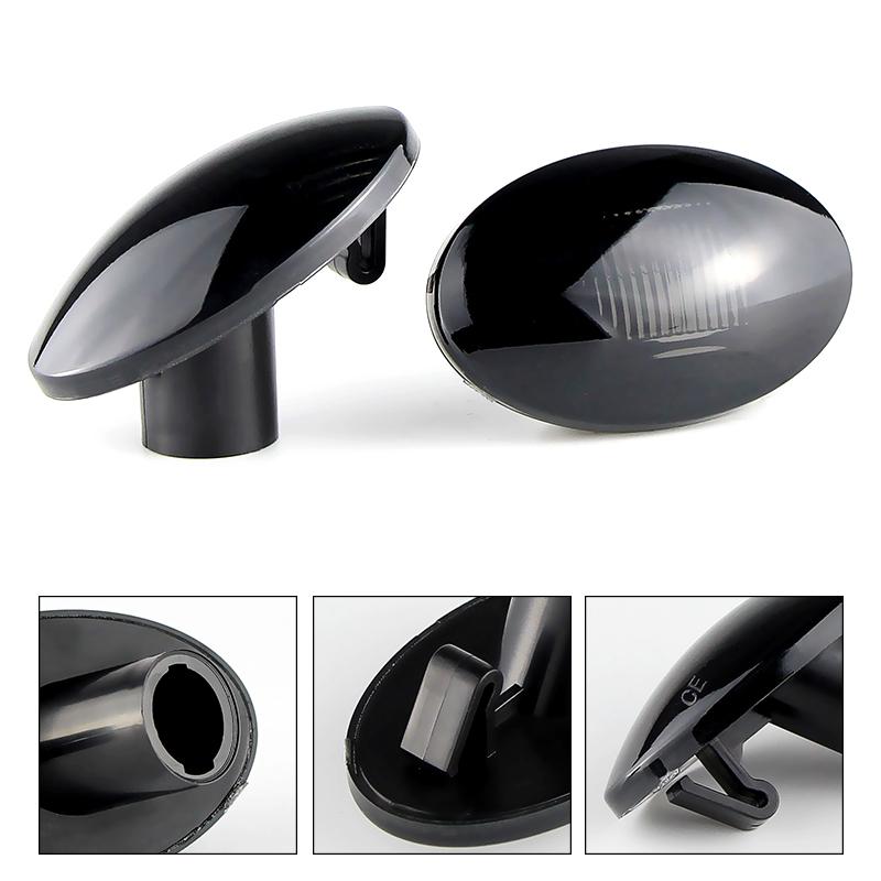 2PC For Opel Vauxhall Combo Tour Corsavan Mk2 Corsa C Tour Meriva Car Side Marker Lamp Covers Indicator Turn Signal Light Shells