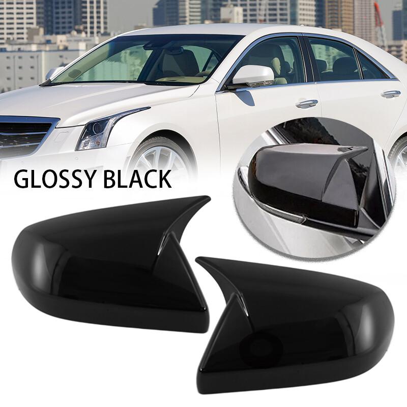 Mirror Cover Caps For Cadillac ATS CT4 Horn Style 2014-2018 Rear View Caps Shell
