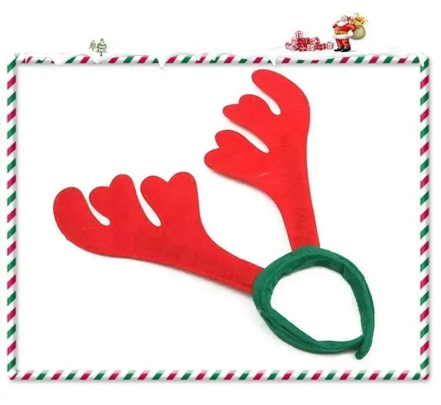 Christmas Head Decoration Reindeer Antlers Headband Christmas and Easter Party DIY Women Girl Kid Christmas Deer Ear Party Gifts
