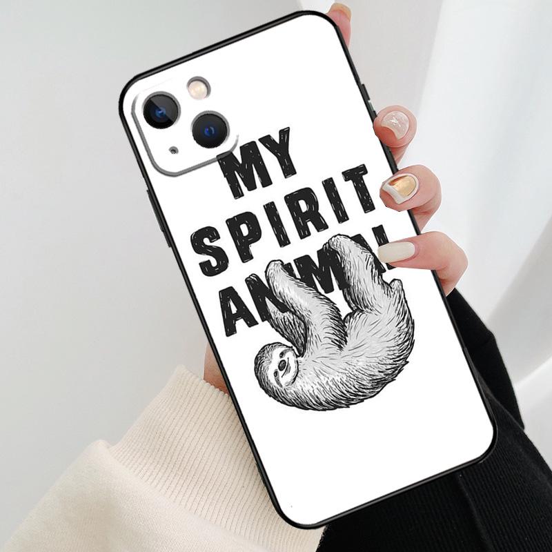 Cute Sloths Watercolor Phone Case For iPhone 17 Pro Max 14 13 12 11 15 16 Pro Max mini 15 16 Plus 16e 17 Air Cover