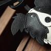 Edge Collie Leather Handmade Car Key Pendant Bag Pendant Pendant Pet Dog Dog Bag Hanging Gift Keychain