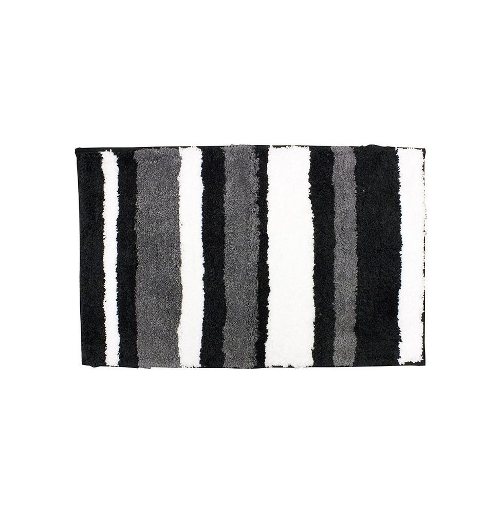 Buy Quick Dry Microfiber Bath Mat Black and White InterDesign 60