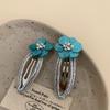 Cartoon Embroidery Children's Hairpin Cute Mushroom Girl Bangs Side Clip Hairpin Hair Clip Kids Hair Accessories Headwear