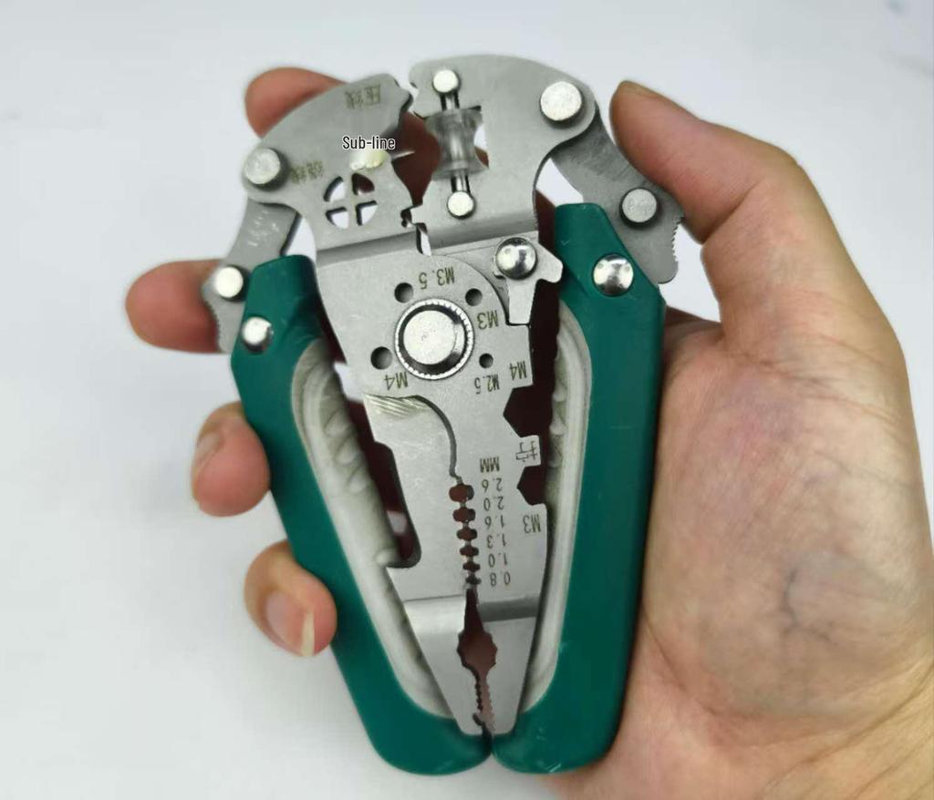 26-in-1 Multi-Function Electrician Wire Stripper: Foldable Tool for Stripping, Pulling, and Splitting Wires