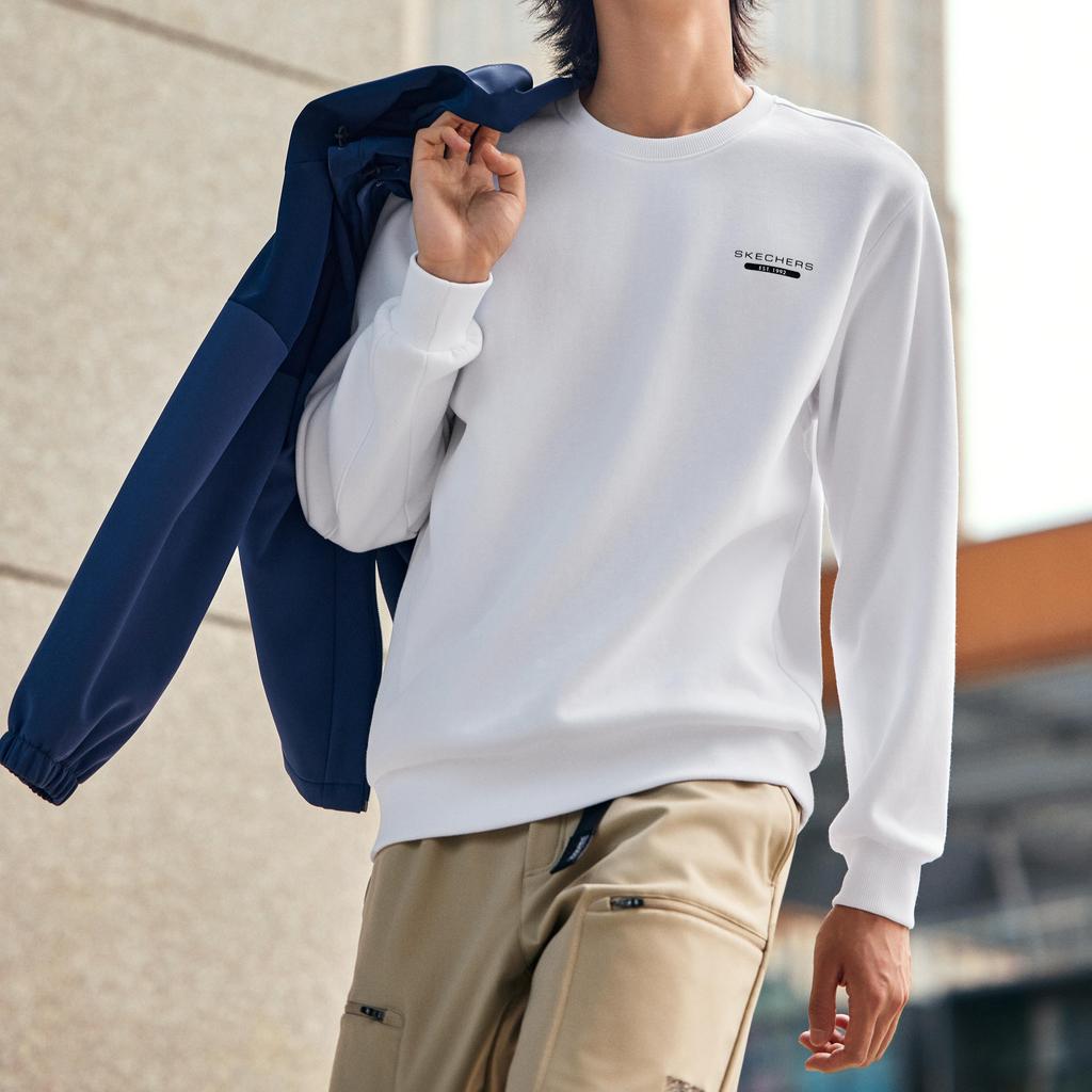 Skechers Sweatshirt Unisex White P424U037-0019