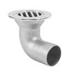 Boat Deck Drain 90 Degree Elbow 316 Stainless Steel Split Floor Deck Drain for Fishing Boat Yacht