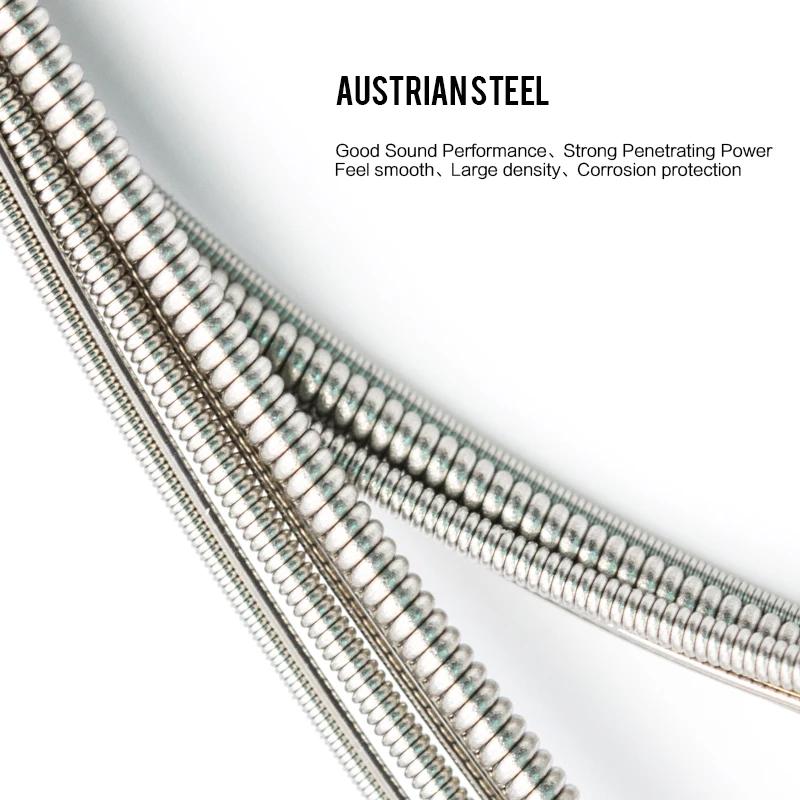 Orphee RX Guitar Strings 6 Stings Medium Carbon Steel Hexagonal Core Austenitic Alloy Wound Guitarra Electric Guitar Accessory