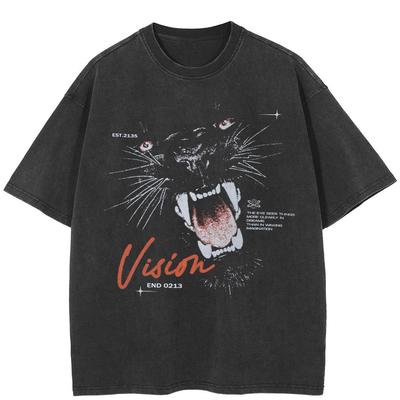 Streetwear Da Uomo DobSuffolk Grafica Unisex T-Shirt Cotone Nero Lavato Maglietta Unisex Top T-shirt Maniche Corte Estiva
