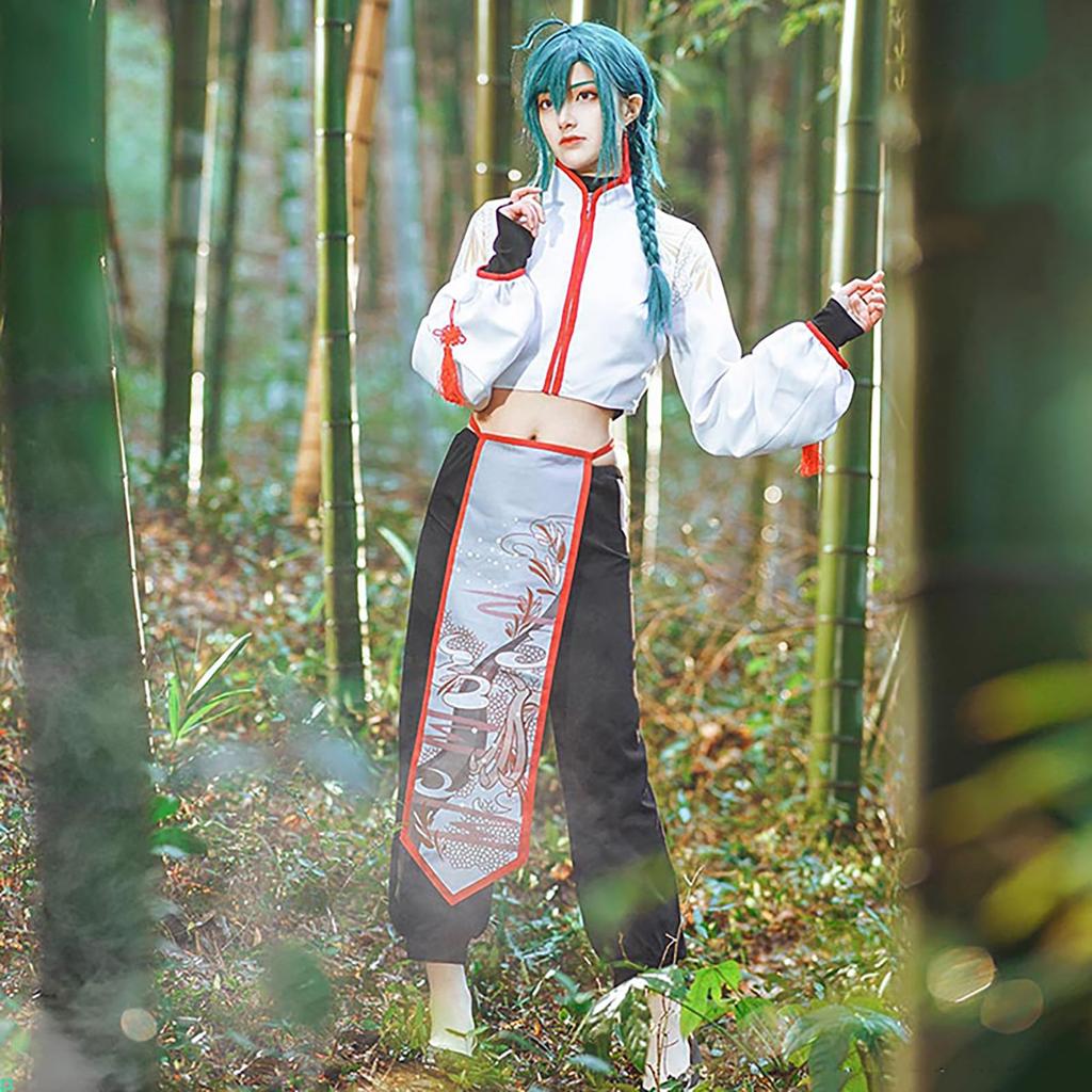 [Milky Time] Nijisanji Midori Sen Cosplay Halloween VTuber Midori Senkawa Chinesische Kleidung