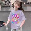 Kids Kpop Demon Hunters Children's T-Shirt Short Sleeve T-shirt Cute Kpop Demon Hunters Tiger Harajuku Tshirt for Boys Girls