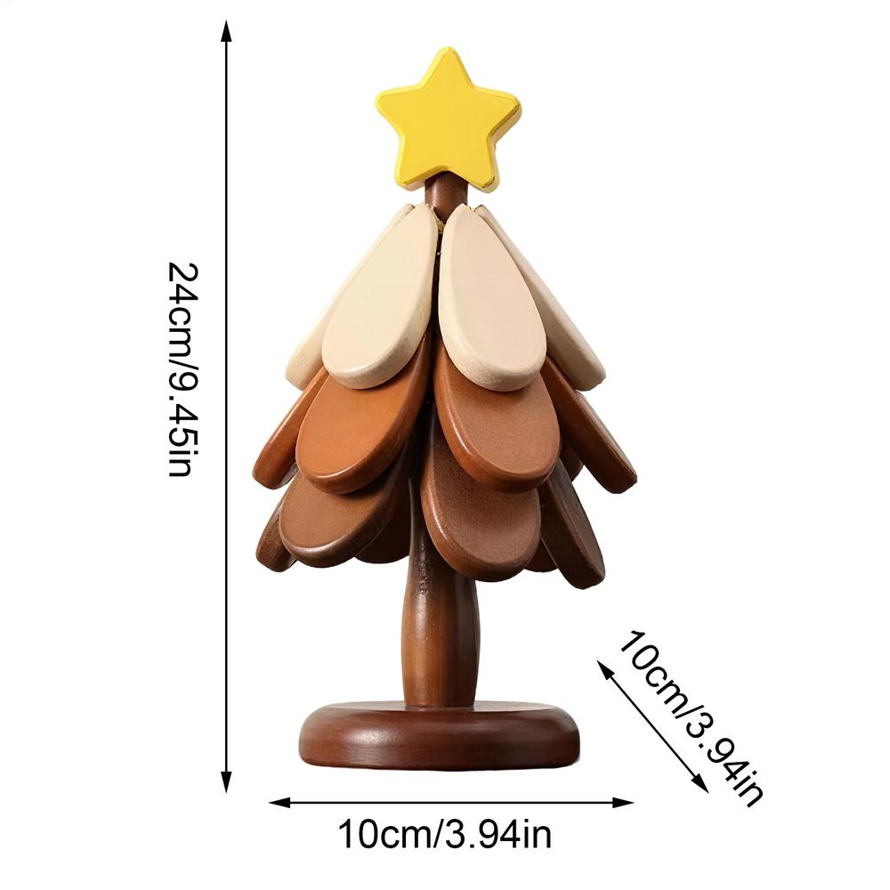 Wooden Trivets for Hot Dishes Hot Pot Holder Christmas Tree Trivet Table Mat Set for Kitchen Dinner Beverage Cup Counter