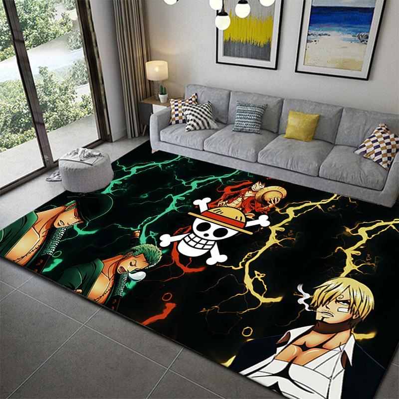 One Piece Anime Modern Design Rug Soft Cozy Carpet for Bedroom Living Room Decor 60x90cm