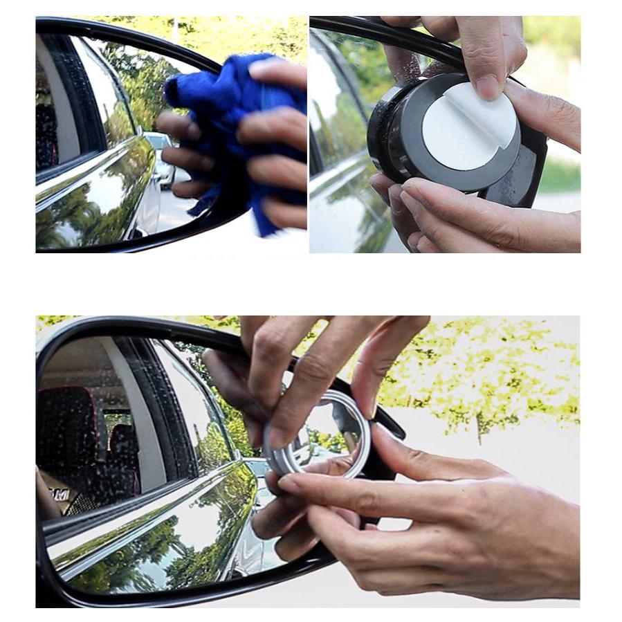 Rearview Mirror Small Round Mirror Car Blind Area Reversing Auxiliary Mirror Multi-function 360 Blind Spot Waterproof
