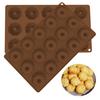 Silicone Cake Mold 15-Cavity Spiral Cookie Mold Non-Stick Baking Pan for Cookies Pastries Mousse Dessert