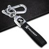 Durable Buckle Leather Keychain Car Key Ring Holder for Peugeot 407 206 106 107 108 I307 308 406 208 301 3008 2008 208XS Rifter