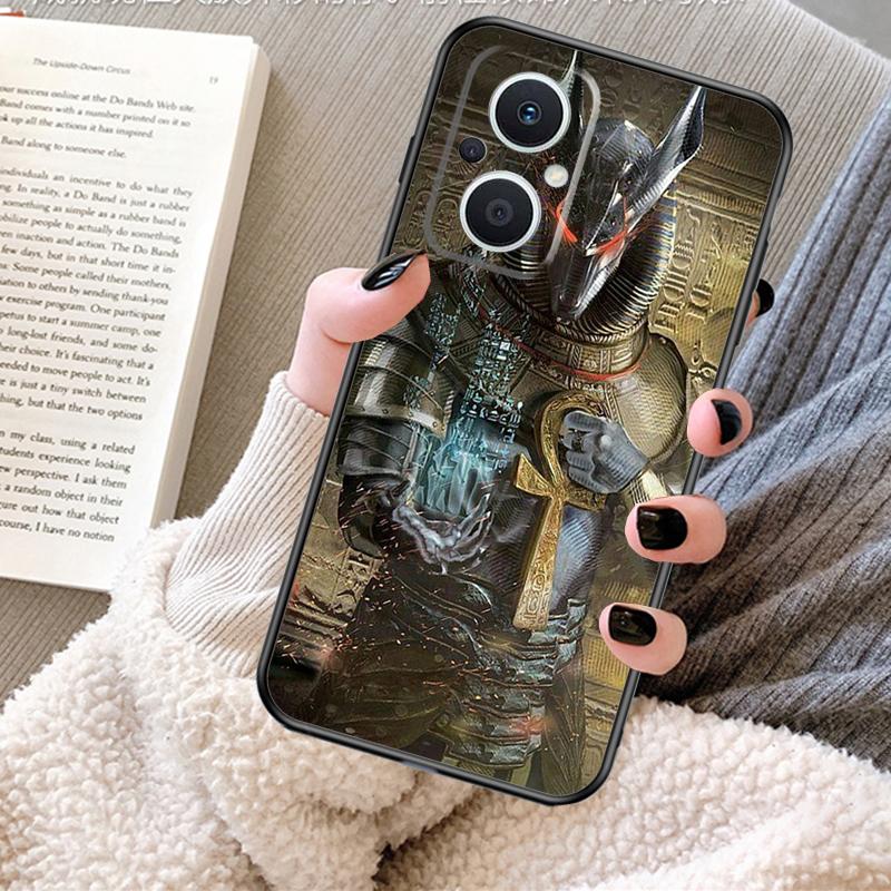 Egypt Nefertiti Anubis Ankh Case For OPPO Reno 13F 13 12 F 11 8T 7 8 10 Pro OPPO Find X8 X6 Pro X3 X5 Lite Cover Fundas